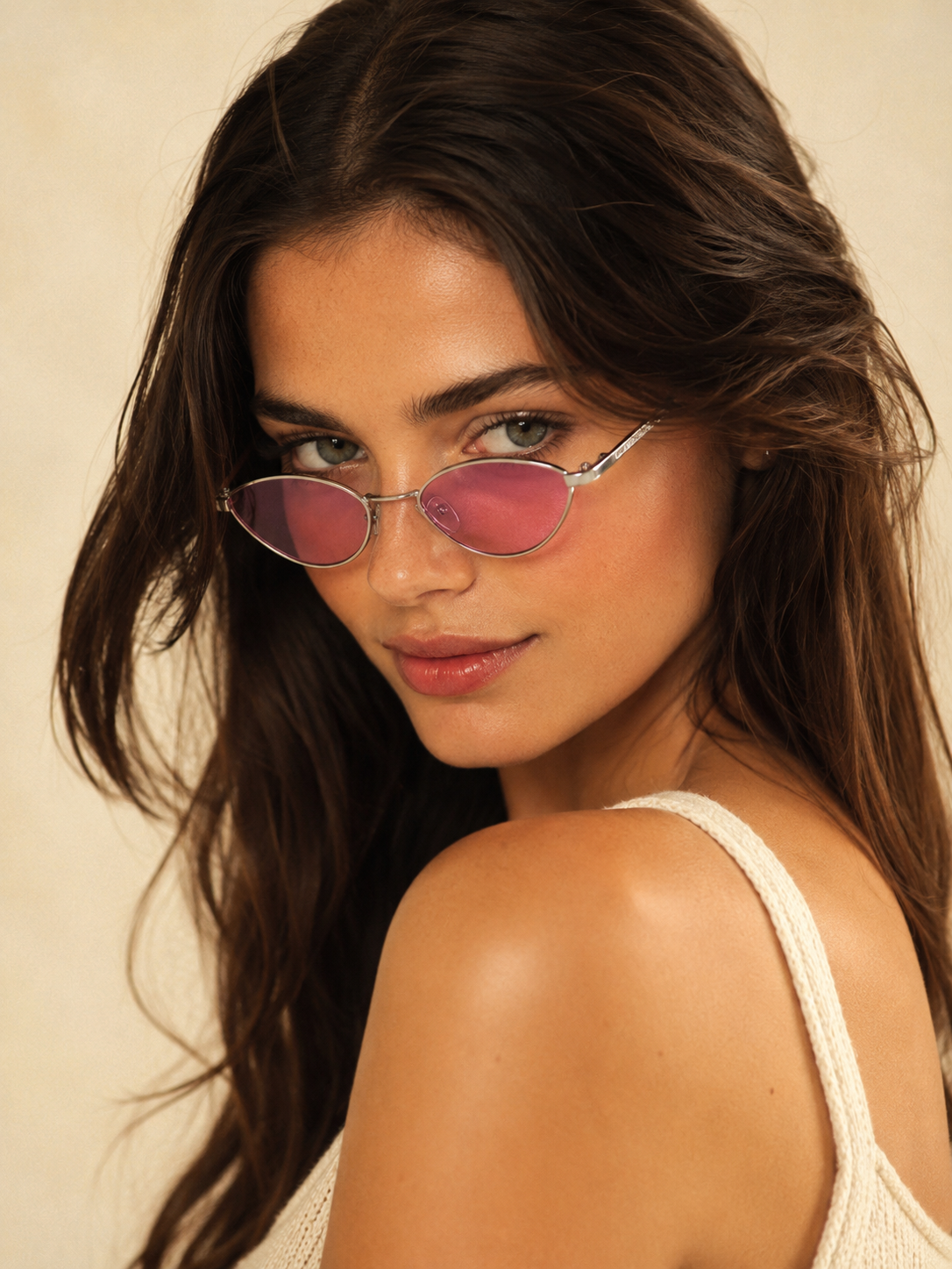 Karl Lagerfeld KL312S in rose, worn | Rose