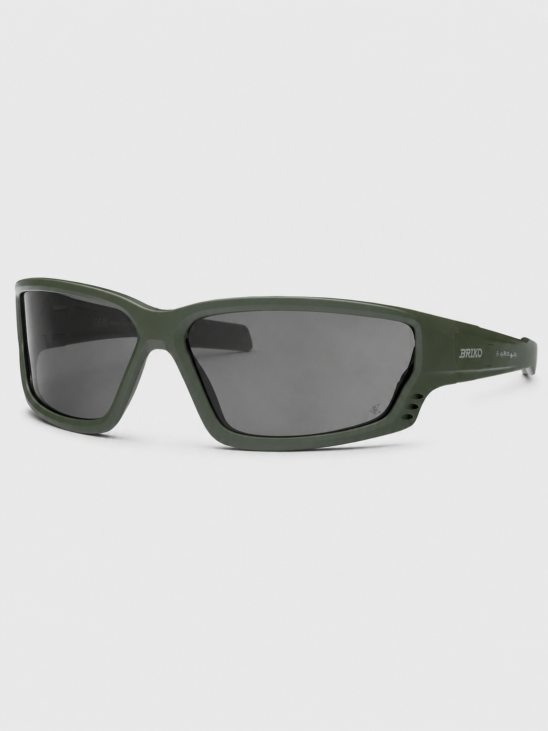 Briko Stealth Green Mondo three-quarter view